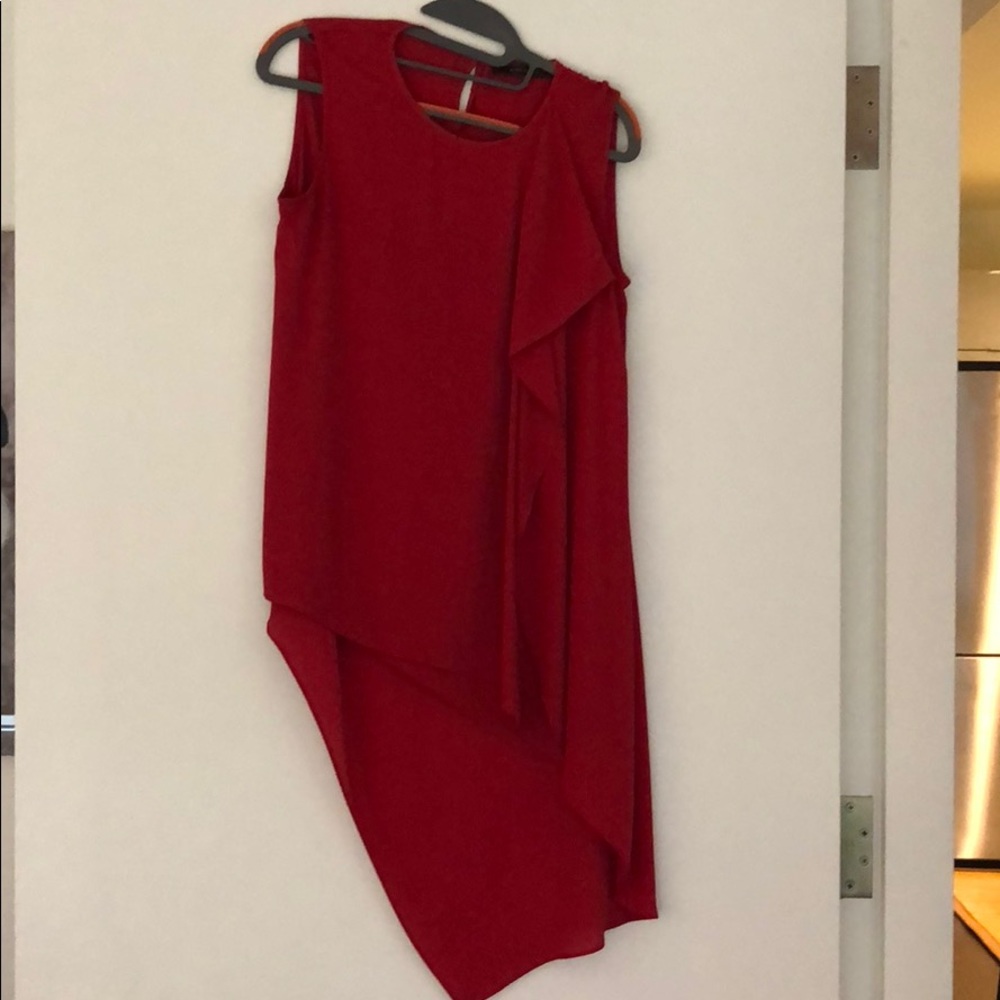 Red blouse